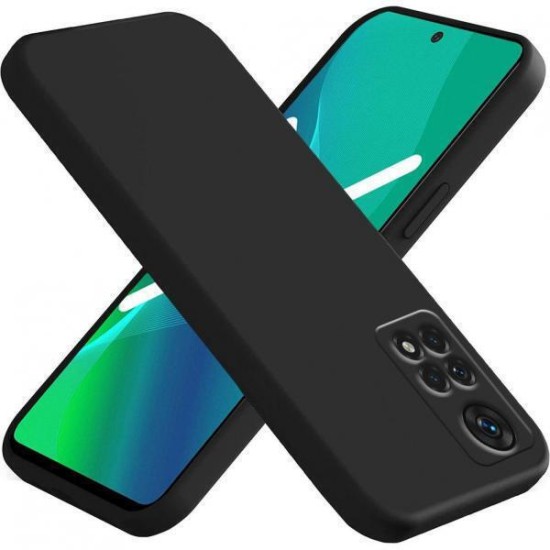 Xiaomi Redmi Note 11 Pro Silky and Soft Touch Finish TPU 2mm Silicone Back Cover Case Black (oem)