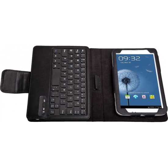 Blun Book Case with Bluetooth Keyboard Μαύρο (Galaxy Tab 3 7.0)
