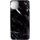 Marble Back Cover Σιλικόνης Μαύρο (iPhone 11 Pro Max)