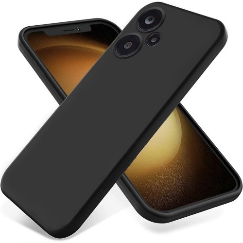  Back Cover Σιλικόνης Soft Touch Μαύρο (Xiaomi Poco F6)