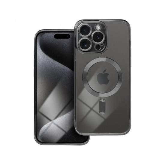 ELECTRO BACK COVER ΜΑΥΡΟ MAGNETIC CARD + ΔΩΡΟ ΤΖΑΜΑΚΙ ΚΑΜΕΡΑΣ (iPhone 15 Pro)