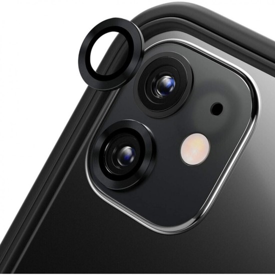 Tempered Glass / Προστατευτικά Τζαμάκια Κάμερας για iPhone 11/ 11 Pro/ 11 Pro Max/ 12/ 12 Pro/ 12 Mini - Μαύρο