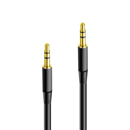 Maxlife καλώδιο ήχου jack 3.5 mm - jack 3.5 mm 1m μαύρο Maxlife καλώδιο ήχου jack 3.5 mm - jack 3.5 mm 1m μαύρο