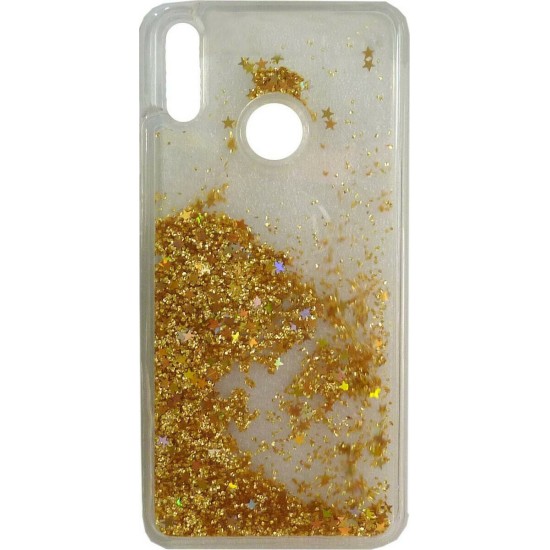 Oem Θήκη TPU Με Υγρό Glitter Για Xiaomi Mi Max 3 Χρυσό