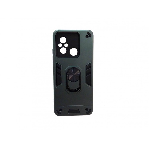 Oem Θήκη Με Βάση Δαχτυλίδι Στήριξης TPU Για Xiaomi Redmi 12C / Redmi 11A Σκούρο Πράσινο