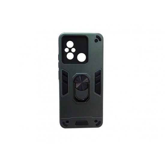 Oem Θήκη Με Βάση Δαχτυλίδι Στήριξης TPU Για Xiaomi Redmi 12C / Redmi 11A Σκούρο Πράσινο