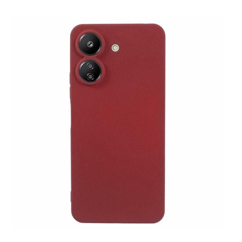 Back Cover  Soft Touch 2mm Σιλικόνης Μπορντό (Redmi 13C, Poco C65)