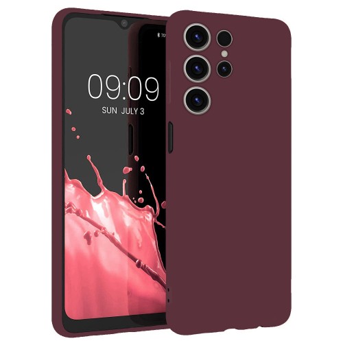 Soft Touch 2mm Back Cover Σιλικόνης Μπορντό (Galaxy S25 Ultra)