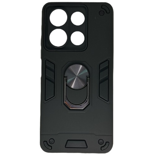  Θήκη Ring Armor Case με Δυνατότητα Stand Μαύρη (XIAOMI REDMI NOTE 13 Pro 5G)