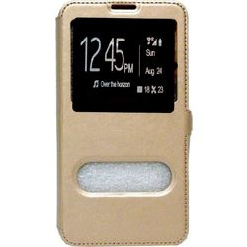 OEM Θήκη Βιβλίο Με Παράθυρα Για Samsung Galaxy NOTE 8 Με Πλάγιο Κούμπωμα Χρυσή