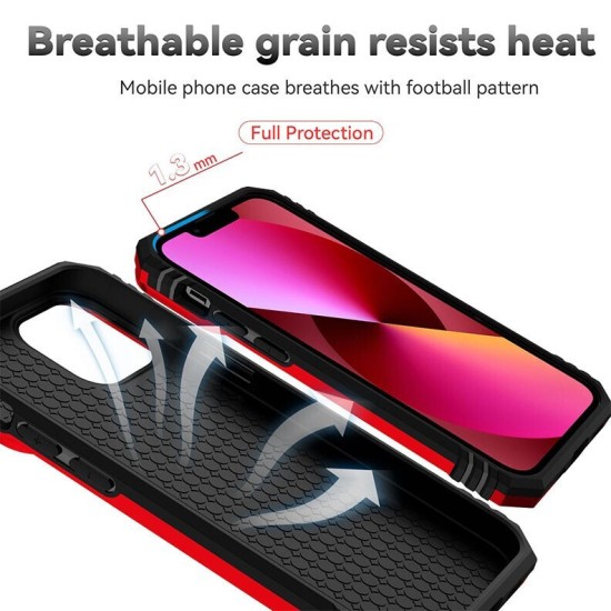 Sliding Camshield Σκληρή Θήκη με Δαχτυλίδι Red (iPhone 16 Pro Max)