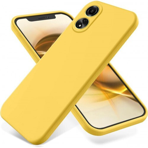 Back Cover Σιλικόνης Κίτρινο (Oppo A38/ A18) 