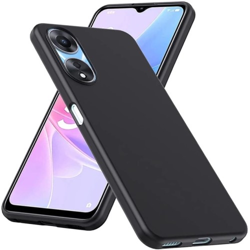 Back Cover Σιλικόνης Μαύρο (Oppo A58  4G)