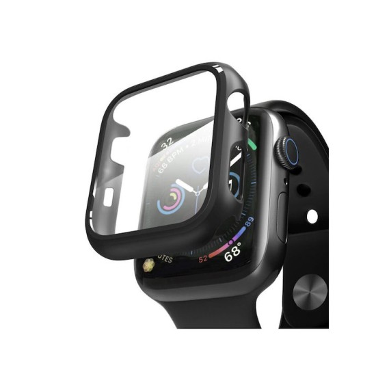 ObaStyle Hard Frame Bumper Πλαστική Θήκη με Τζαμάκι σε Μαύρο χρώμα για Apple Watch 45mm ObaStyle Hard Frame Bumper Πλαστική Θήκη με Τζαμάκι σε Μαύρο χρώμα για Apple Watch 45mm