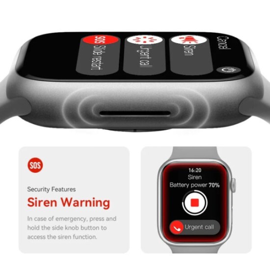 S9 Pro Max Smartwatch με Παλμογράφο (Μπλε)