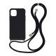 Back Cover με Λουράκι Μαύρο (iPhone 14)