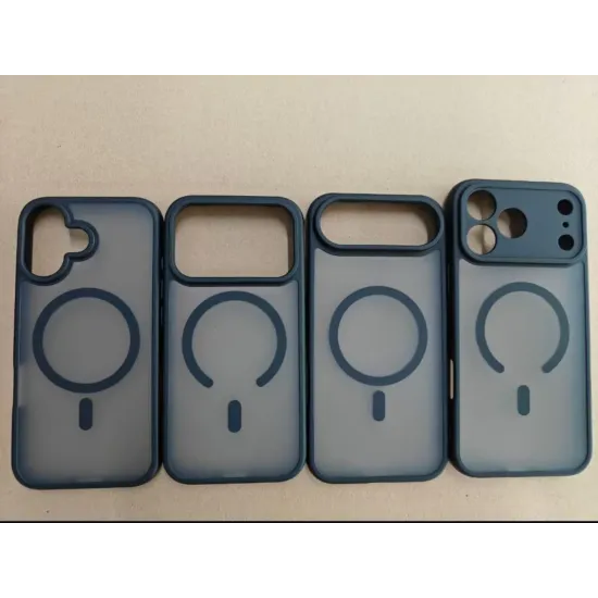 Θήκη iPhone 17 Air Matte Magnetic Series συμβατό με MagSafe φορτιστή, Πλάτη αντικραδασμική από Premium TPU Μπλε