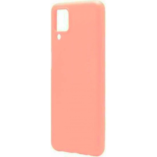 Θήκη Silicone for Samsung Galaxy A12 Σομόν