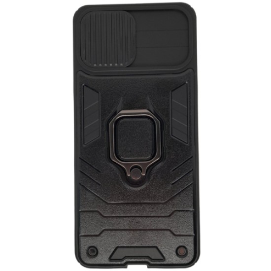 iPhone 14 Hybrid Shockproof Armor Case Metal Rotating Ring Car Mount Holder Black με Κάλυψη Κάμερας (oem) iPhone 14 Hybrid Shockproof Armor Case Metal Rotating Ring Car Mount Holder Black με Κάλυψη Κάμερας (oem)