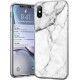 Marble Back Cover Σιλικόνης Λευκό (Iphone 11)