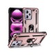 Xiaomi Redmi Note 12 5G Hybrid Shockproof Armor Case Metal Rotating Ring Car Mount Holder Rose Gold(oem)