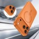 Θήκη iPhone 16 Pro Max Matte Magnetic Series συμβατό με MagSafe φορτιστή, Πλάτη αντικραδασμική από Premium TPU Πορτοκαλί