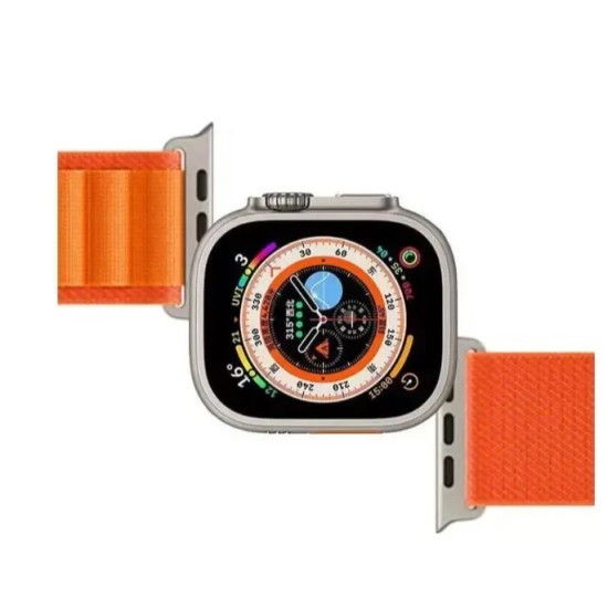 Υφασμάτινο Λουράκι για Apple Watch 42/44/45/49mm (1/2/3/4/5/6/7/8/9/SE/ULTRA) - Πορτοκαλί