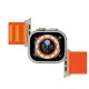 Υφασμάτινο Λουράκι για Apple Watch 42/44/45/49mm (1/2/3/4/5/6/7/8/9/SE/ULTRA) - Πορτοκαλί