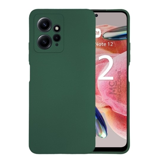 Silky Soft Touch Finish Back Cover Σιλικόνης Πράσινο (Xiaomi Redmi 12) 