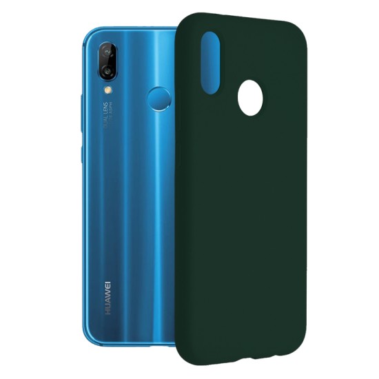OEM Back Cover Σιλικόνης Σκούρο Πράσινο (Huawei P20 Lite)