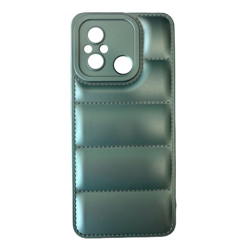 OEM Θήκη Πλάτης Σιλικόνης Puffer Jacket για Xiaomi Redmi 12C Χρώμα: Πράσινο OEM Θήκη Πλάτης Σιλικόνης Puffer Jacket για Xiaomi Redmi 12C Χρώμα: Πράσινο