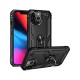OEM iPhone 13 Pro Hybrid Shockproof Armor Case 360 Degree Metal Rotating Ring Car Mount Holder – Μαύρο