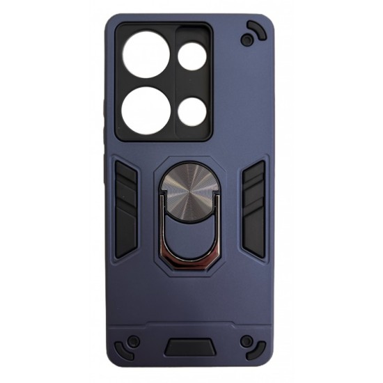 Hybrid Shockproof Armor Ring Car Mount Holder Μπλε (Redmi Note 13 Pro 4G)