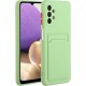 Samsung Galaxy A33 Hybrid Shockproof Armor Stand Case Square Metal Rotating Ring Green (oem)