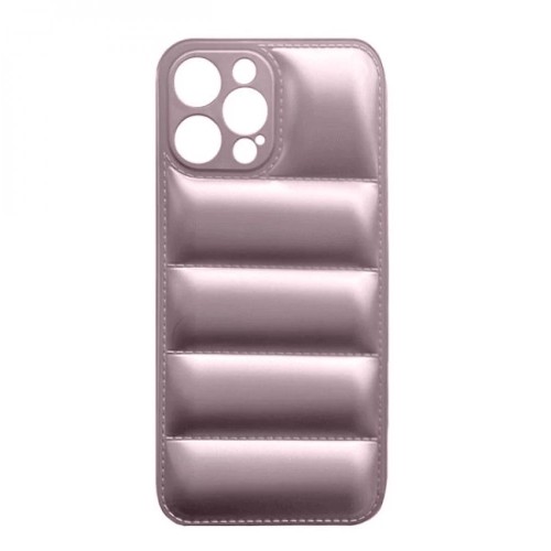 Oem Θήκη Puffer Δερματίνης Για Apple iPhone 12 Pro Max Ροζ - Χρυσό Oem Θήκη Puffer Δερματίνης Για Apple iPhone 12 Pro Max Ροζ - Χρυσό