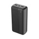 Maxlife MXPB-02 Power Bank 30000mAh με 2 Θύρες USB-A Μαύρο
