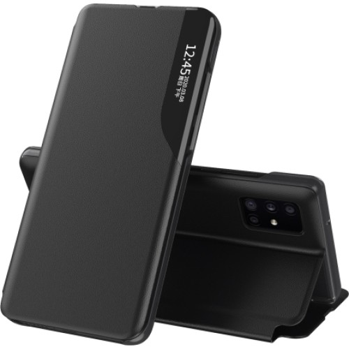 Θήκη Samsung Galaxy A72 4G / A72 5G Βιβλίο Μαύρο Side Display Magnetic Shockproof Horizontal Flip Case with Holder Black Θήκη Samsung Galaxy A72 4G / A72 5G Βιβλίο Μαύρο Side Display Magnetic Shockproof Horizontal Flip Case with Holder Black