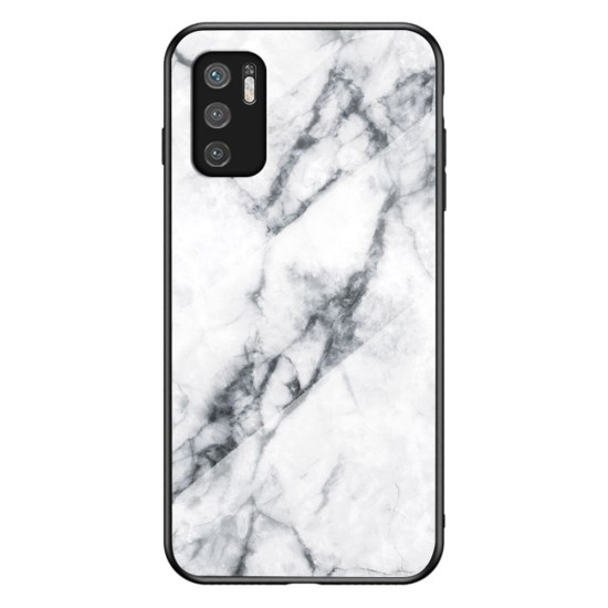 Oem Θήκη με σχέδιο Marble White-Gray Xiaomi Redmi Note 10 Pro Θήκη Σιλικόνης 