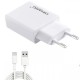 Φορτιστής δικτύου Qihang QH-Z59 2.4A/1USB + καλώδιο Type-C 1m 12W Λευκό Φορτιστής δικτύου Qihang QH-Z59 2.4A/1USB + καλώδιο Type-C 1m 12W Λευκό