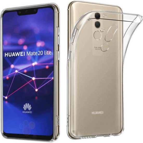 Θήκη TPU Σιλικόνης για Huawei Mate 20 Lite - Διάφανη Θήκη TPU Σιλικόνης για Huawei Mate 20 Lite - Διάφανη