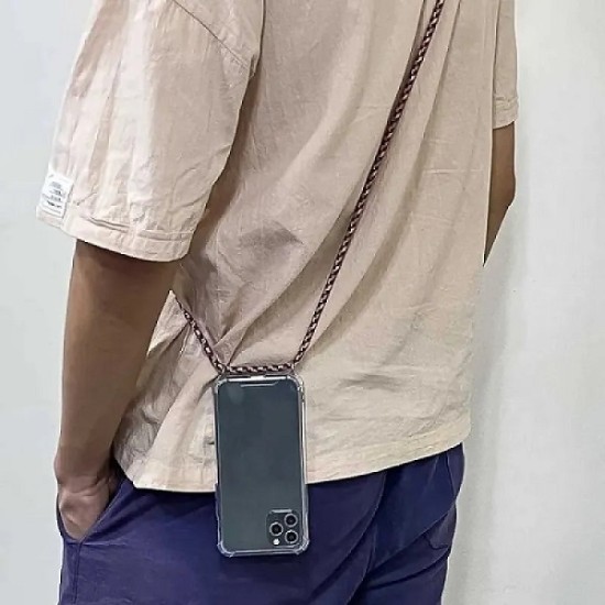  Back Case TPU με Κορδόνι για Samsung Galaxy A52 Dark Green