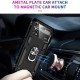 Xiaomi Poco X4 Pro 5G Hybrid Shockproof Armor Case Metal Rotating Ring Car Mount Holder Red (oem)