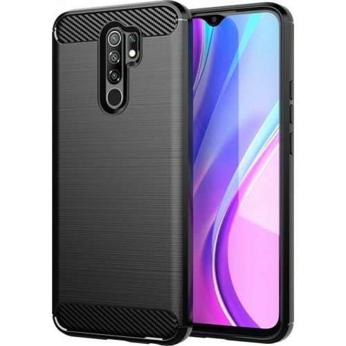 Carbon Back Cover Μαύρο (Redmi 9)