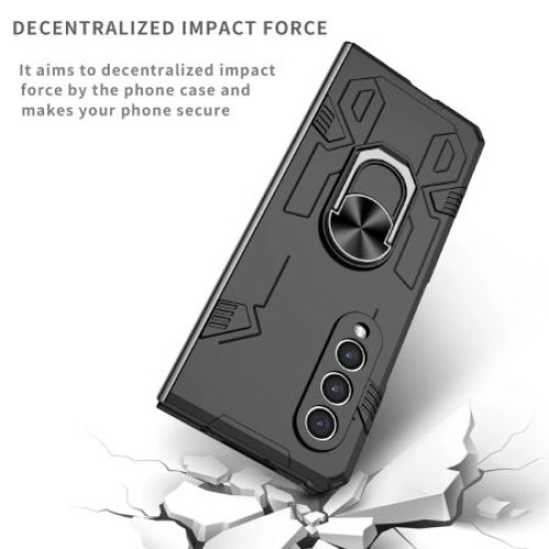 Ring Magnetic Case Black For Samsung Galaxy Z Fold 4