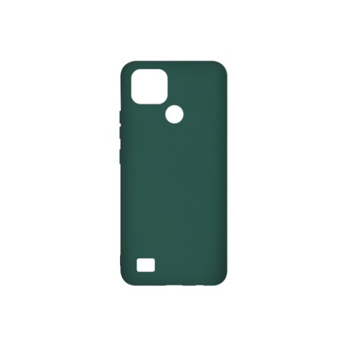 Back Cover Σιλικόνης Σκούρο Πράσινο (REALME C21)