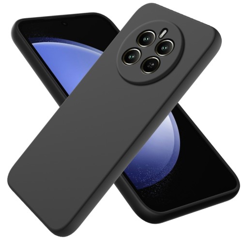  Back Cover Σιλικόνης Matte Μαύρο Realme 12 Pro/ 12 Pro Plus