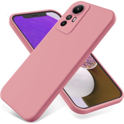 Redmi Note 12S Silky and Soft Touch Finish TPU 2mm Silicone Back Cover Case Ροζ Χρυσό (oem)