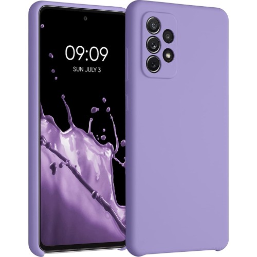 Oem Back Cover Silicone Soft Touch Για Samsung Galaxy A32 4G Μωβ