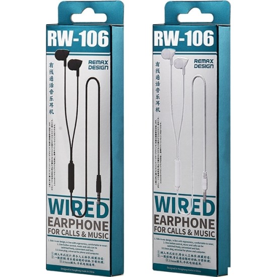 REMAX earphone RW-106 white