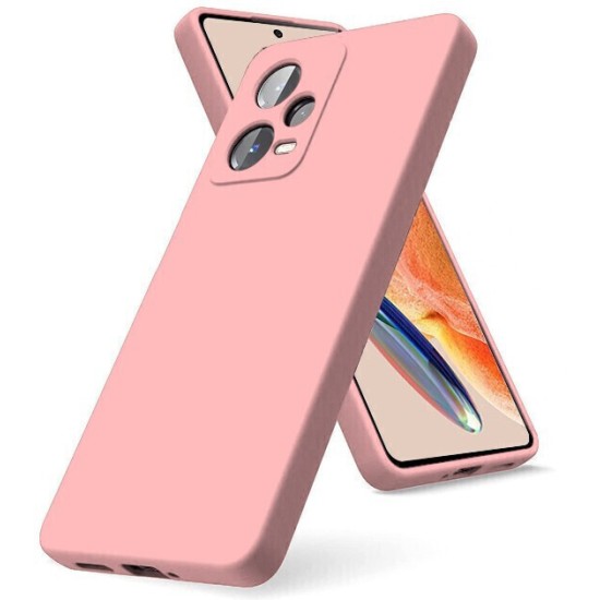 Redmi Note 12 Pro + Silicone Back Cover Case Ροζ Χρυσό (oem) Redmi Note 12 Pro + Silicone Back Cover Case Ροζ Χρυσό (oem)